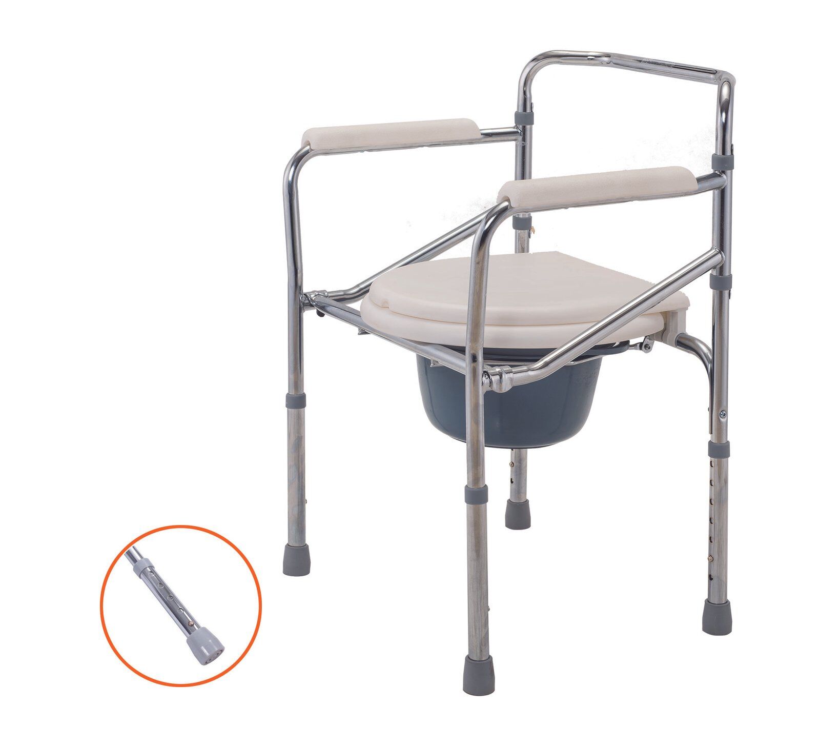 commode chair (steel tube)
